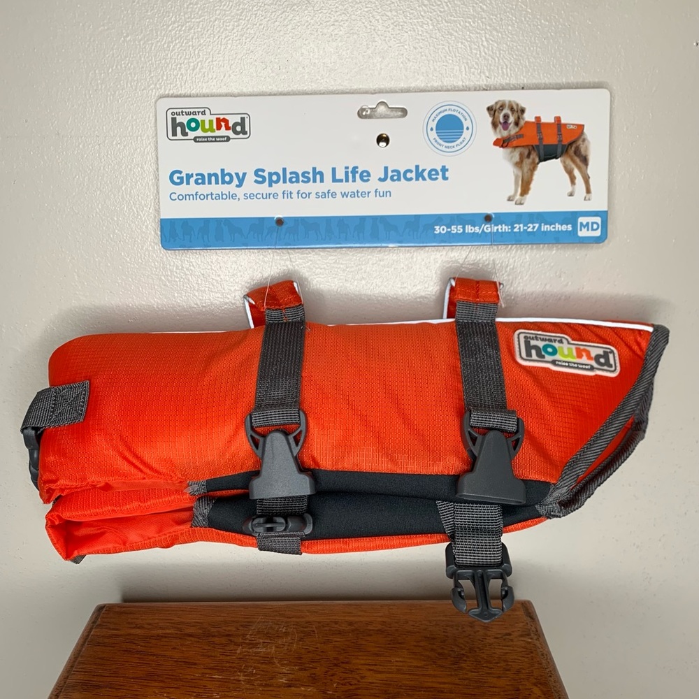 Outward Hound Vibrant Orange Dog Life Vest